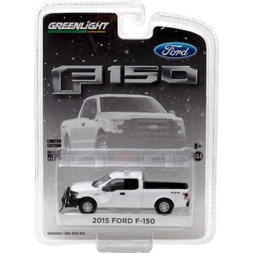 GreenLight 1:64 2015 Ford F-150 with Emergency Light Bar Alloy model car Metal toys for childen kids diecast gift