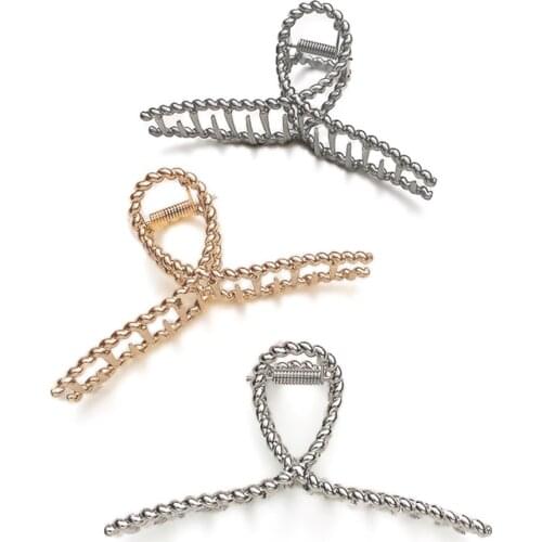 Woman Girls Metal Hair Claws Hair Accessories Chic Barrettes Hairclips Hairpins Ladies Hairgrip Hair Clamps Ornaments Crab