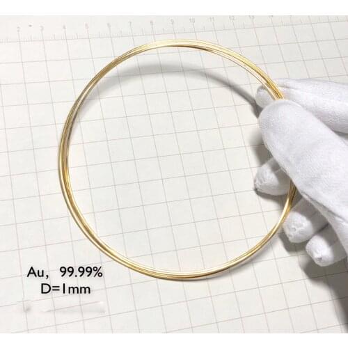 Diameter 1mm Gold Wire Pure Gold Wire Au Wire High Purity Gold Wire Au 99.99