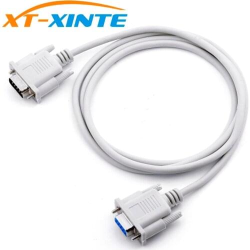 1.5m DB9 Serial Cable 9 Pin RS232 Serial Cable Male to Female PC Converter Extension Cable 9Pin Adapter Cable