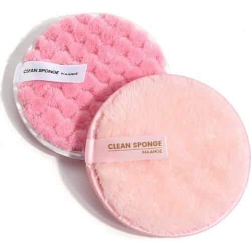 2PCS Makeup Remover Pads Microfiber Reusable Face Towel Make-up Wipes Cloth Cotton Reusable Pads Skin Care Cleaning Puff