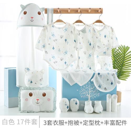 17pcs/set Newborn Baby Clothing Set 0-3M Baby Clothes Cheap Baby Boy/Girl Clothes 100% Cotton high quality Cartoon Kids Wear