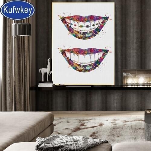 2020 NEW arrivals Teeth Anatomy office diamond embroidery full round square diy diamond painting cross stitch mosaic diamond kit