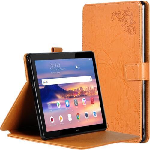 30pcs Print Flower PU Leather Case Cover for Huawei Mediapad Honor Tablet 5 AGS2-W09HN 10.1 inch Tablet Stylus Pen