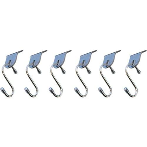 6pcs RV Accessories Awning Outdoor Hook Camper Clothes Hook Awning Clothes Shoes Hat Hooks Compact Lightweight Easy Sliding