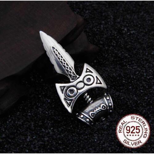925 Sterling Silver skyrim amulet of talos Pendant Nekclace with real leather and keel chain as gift