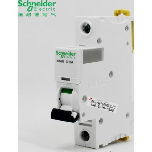 2 pieces of Genuine Schneider Air Switch Household Circuit Breaker Type C Circuit Breaker Acti9 IC65N 1P 6A 10A 16A 20A 25A 32