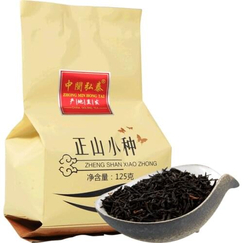 Fujian Wuyi Non-Smoked Lapsang Shouchong Black Chinese Tea Loose Leaf Wuyi Oolong High Mountain Tea 125g
