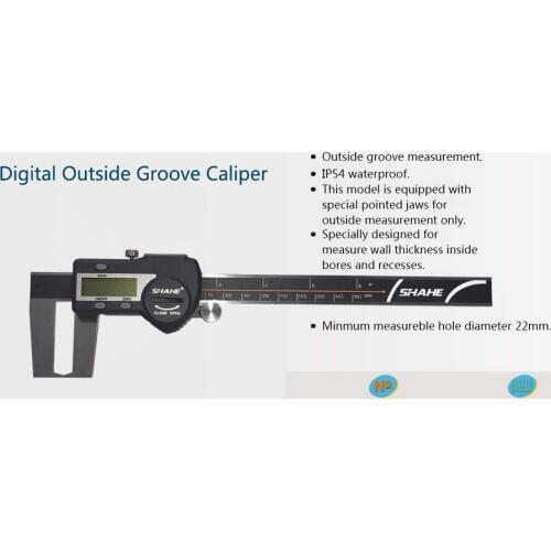 0-150mm digital outside groove caliper with flat point digital caliper stainless steel digital caliper 0-200mm 0-300mm