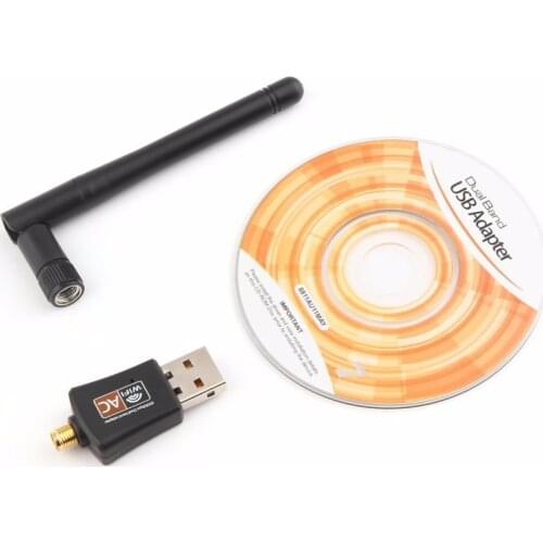 600M Dual-band Wireless Network Card 2.4G/5.8G Desktop Wifi Receiver and Transmitter USB Interface Coverage 200 Meters