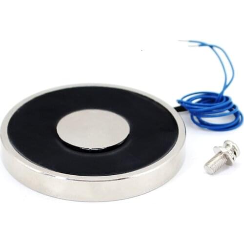 70*10 DC Electromagnet Or Remote Control 12V Electromagnet For Car Solenoid 24V Suction 15KG Electric Magnet Magnetic 12 Volt