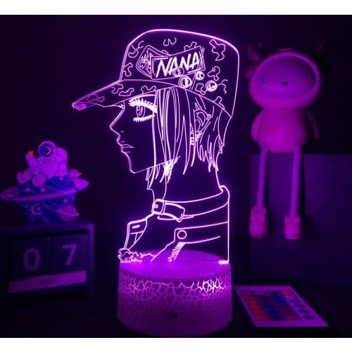 Japanese Anime Nana Osaki 3D LED Lamp for Bedroom Decor Cool Girls Birthday Gift NANA Figure Nightlight Dropshipping