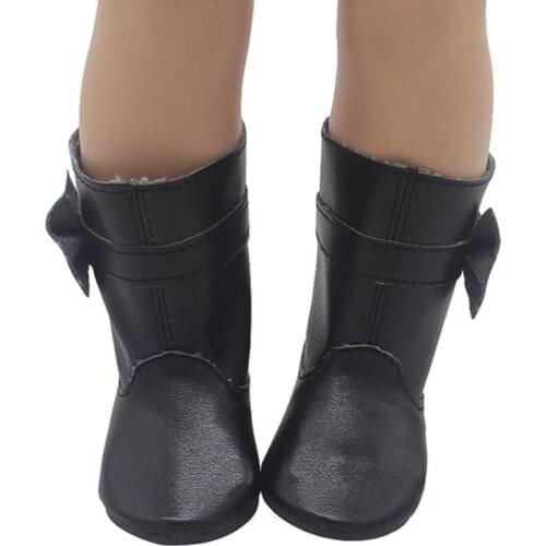 Cute Doll Shoes 7cm High-quality Bow Cartoon Skull Pattern Mini Shoes for 18 Inch American and Baby New Bron Dolls Toy 1/3 BJD