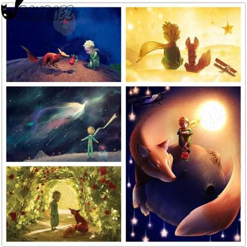 Cartoon Diamond Painting Anime Cross Stitch Picture Little Prince Mosaic Patch Diamond Embroidery Handmade Inlaid Decoration