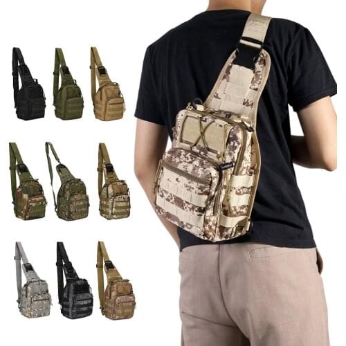 Men Chest Bag Zipper Camping Shoulder Bag Hiking Oxford Cloth Pack for Outdoor Hunting 2021 new