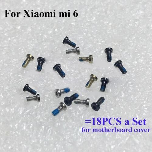 18PCS a set Screw For Xiaomi Mi 6 Mi6 mainboard motherboard Cover Screws Repair Parts For Xiaomi Xiao Mi Mi 6 Mi6
