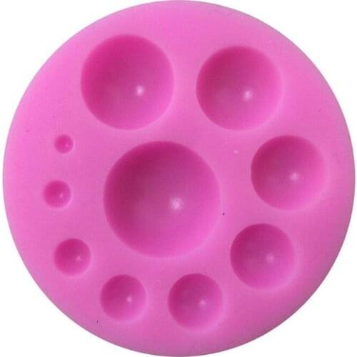 New 50pcs/lot Sugarcraft Circle Silicone Mold Fondant Mold Cake Chocolate Mould DIY Baking Candy Maker Mousse Mould