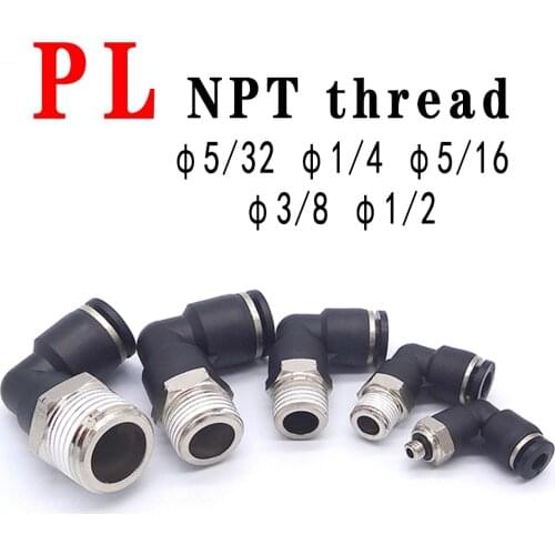 American thread pneumatic quick coupling inch size 1/8" 1/4" 3/8" 1/2 hose trachea quick coupling PL external thread NPT3/8 1/2