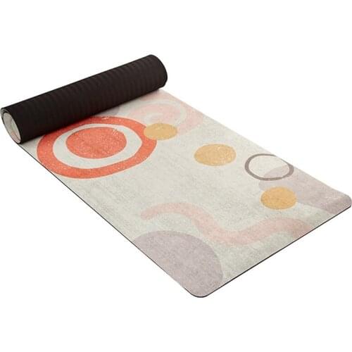 Portable Anti Skid Printed Suede Pilates Yoga Mats Microfiber Professional Fitness Beach Blanket
