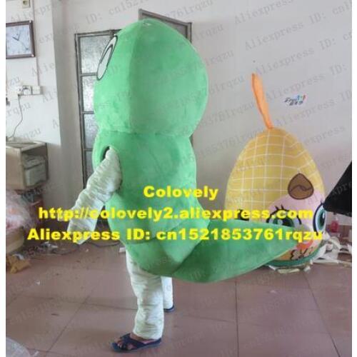 Simple Carpenterworm Caterpillar Bean Worm Worm Bug Mascot Costume Adult GiantWorm Kattapillar Eyes Bend Like Moon ZZ3426