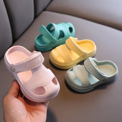 Baby Hole Shoes Children Nice Non -slip Soft Floor Boys Girl Beach Sandals Casual Breathable Outdoor Slippers Summer New 2021