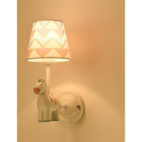 LED Cartoon Animal Wall Lamps for Childrens Bedroom Modern Wall Lights Fixtures Bear Elephant Lamp Nordic Decoration Lighting