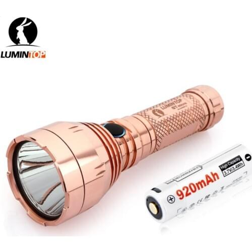 New Lumintop GT Micro Copper LED Flashlight 700LM Mini BLF GT Flashlight by14500 for Self Defense Camping Torch Lighter