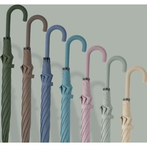 Waterproof Cover Rain Umbrella Men Women Long Handle Big Umbrellas 8K Windproof Japanese Simple Style Umbrella Paraguas Outdoor