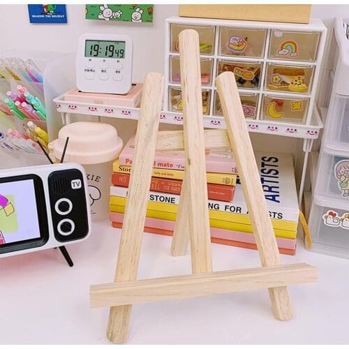 Yunluner Desktop Stand Foldable Desktop Wooden Holder For Phone Tablet PC Book Holder Mini Easel Holder Tablet Stand Tablet