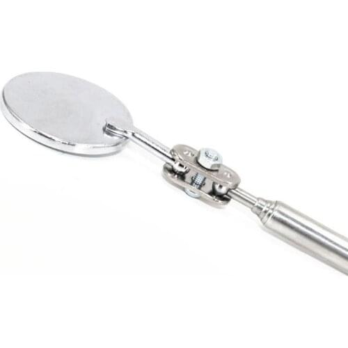 Car Maintenance Inspection Mirror 1Pc 1mm/2.01in 30mm/1.18 Car Telescopic Detection Lens Inspection Round Mirror 360 Repair Tool