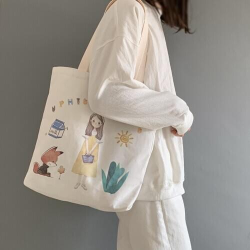 Women Canvas Tote Bag Shopping Bag