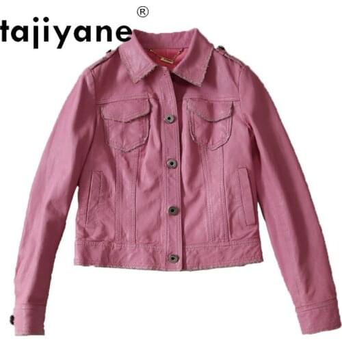 Real Spring 2021 Leather Clothes for Women Ladies Genuine Sheepskin Jackets Woman Coats High Quality Femme Veste TN2015