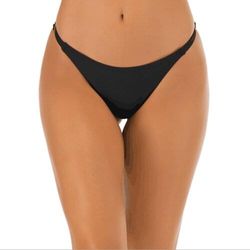 Womens Briefs Sexy Solid Color Swimming Trunks Womens Thong
