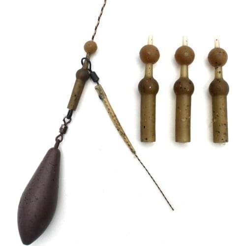 10PCS Carp Fishing Accessories Anti Tangle Sleeves For Carp Feeder Carp Helicopter Hair Rigs Bead Fish