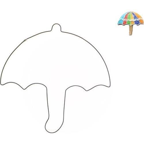 APRICOT 1pcs Cake Mold Stainless Steel Fondant Cake Decoration Mold umbrella Cookie Biscuit Molds