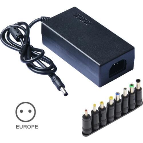 Notebook Power Adapter Universal Multi-function Charger 12V-24V 96W for Laptops QJY99
