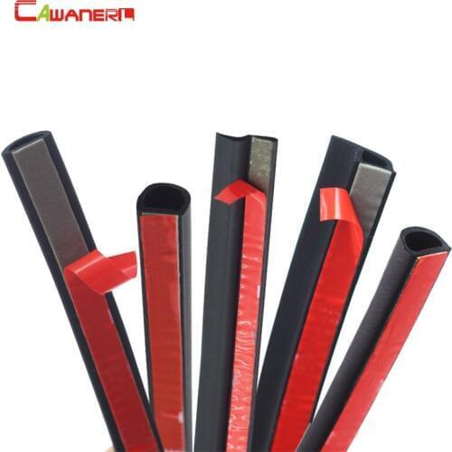 Cawanerl 4 Meter Car Rubber Seal Strip Weatherstrip Sound Insulation Auto Hood Door Trunk Seal Edging Trim Sealing Strip