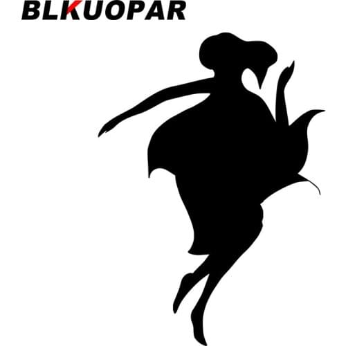 BLKUOPAR for Girls Dancing Car Stickers Waterproof Creative Decals Die Cut Trunk Air Conditioner Laptop Decor Car Goods