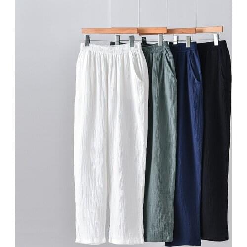 Brand comfortable Cotton Linen Pants Plus size Womens Spring Summer vintage Trousers big size 7XL 8XL Sweatpants Jogger Baggy