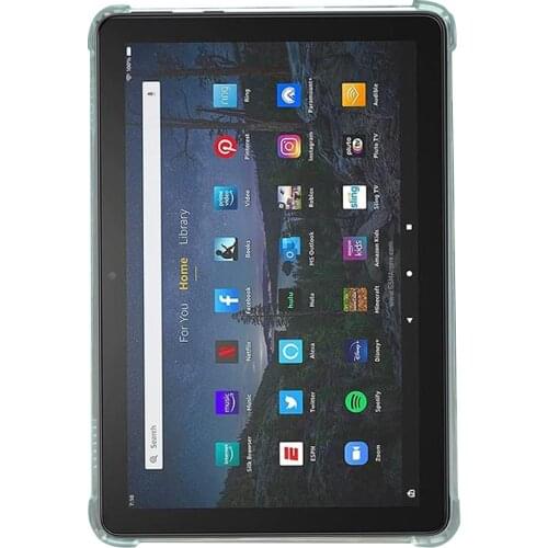 Cover For Amazon Kindle Fire HD 10 /HD 10 Plus 2021 10.1 inch Tablet Case TPU Silicon Transparent Slim Airbag Cover Anti-fall