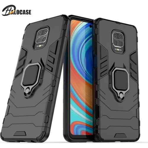 For Redmi Note 9 9S 9A 9C Ring Iron Man mobile phone case for Redmi Note 9 Pro Max car bracket anti-fall protection sleeve