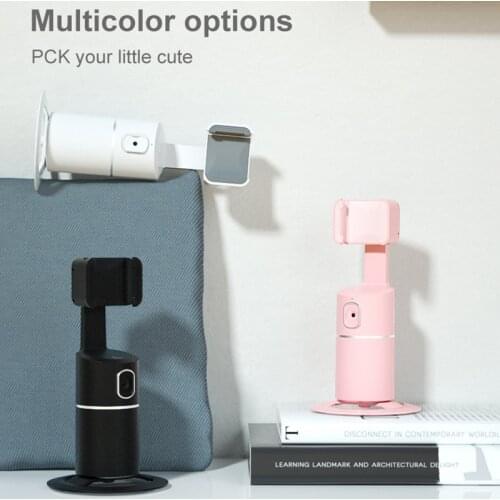 Smart Rotate Mobile Phone Holder Live Follow-up Pan/tilt Rotatable Photography Assistant 360° Platform Live Smartphone Gimbal