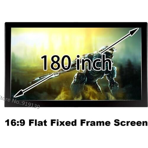 Quality 3D Projection Screen 180 Inch Best Choice For Cinema Theater Room Projector Screens 16:9 Fast Shipping