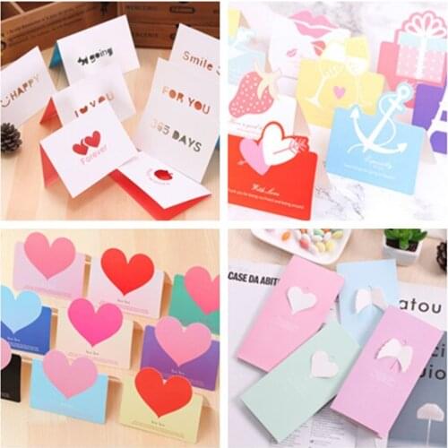 Creative Love Greeting Card Teachers Day Greeting Card Bowknot Card Baking Birthday Holiday Christmas Thank You Blessing Cards