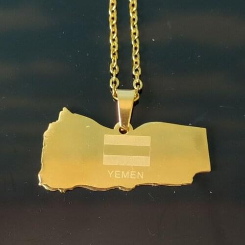 Love Yemen Map pendent Necklace Yemen women girls necklace gold necklace Jewelry