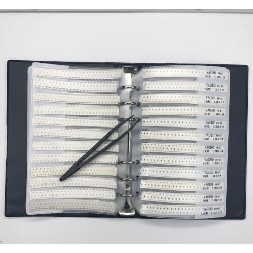 6400pc 1% 0402 0603 0805 1206 smd resistor kit 1206 resistor assortment sample book 128value*50pc resistor pack
