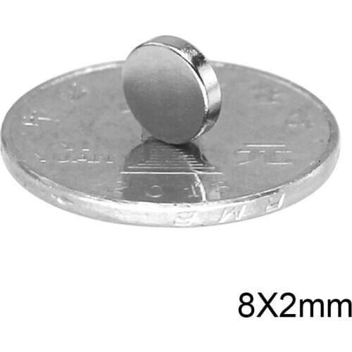 20~600PCS 8x2 mm Neodymium Magnet 8mmx2mm Strong Permanent Round Magnet 8x2mm Powerful Magnetic Disc Magnet Sheet 8*2 mm