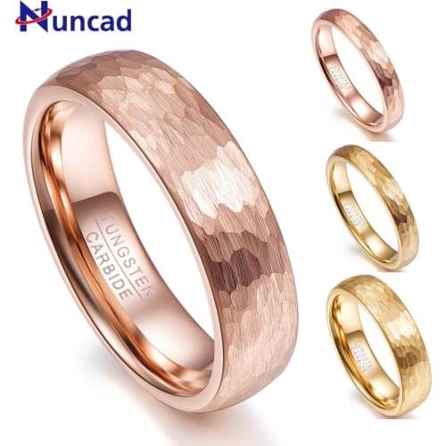 Nuncad Fathers Day Gift Rings Mens Rings Tungsten Carbide Rings for Women Wedding Finger Jewely T068R T069R T070R T071R