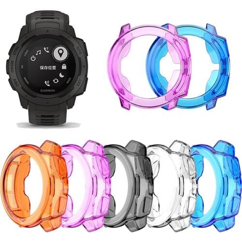 Newest TPU Screen Protector Case for Garmin Instinct Smartwatch Cover Replacement Frame Bracelet Cases Shell Watch Frame