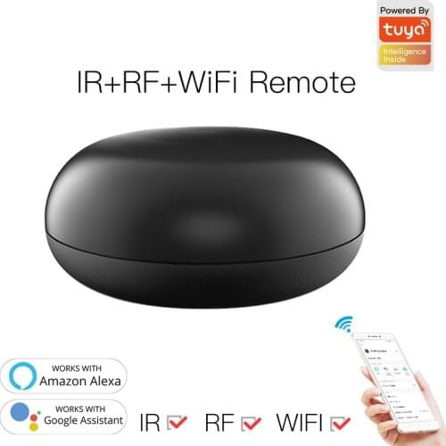 Tuya 433 mhz rf remote control for alexa wifi ir rf universal remote controller automation IR RF lamp TV air conditioner fan DVD
